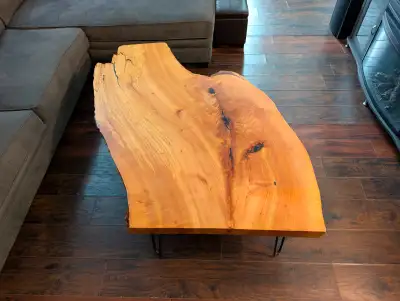 I'm selling a live edge coffee table which was made by a local woodworker in the Ottawa area. The me...