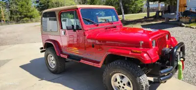 Jeep YJ, very good origanal condition 142 k kms, origanal paint, interior, radio, gauges and drive t...