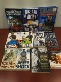 Military Thriller Book Lot