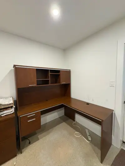 corner office desk and chair, View more