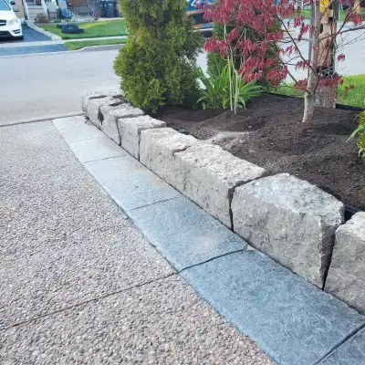 Landscaping sod and interlocking , View more