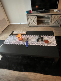 Black ikea table 
