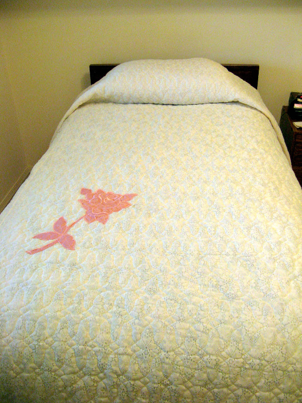 Bed Cover for single bed. In "like new" condition. in Beds & Mattresses in Strathcona County