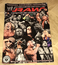 Vintage WWE World Wrestling Entertainment RAW Souvenir Program