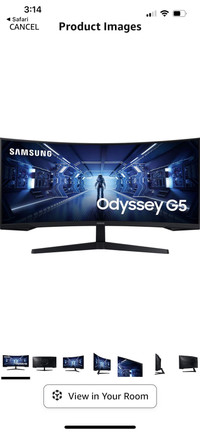 Samsung 34” Odyssey G5 Gaming Monitor