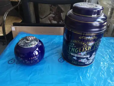 brnd new English Tea Tin large  and herbal essential Tea ceramic, View more
