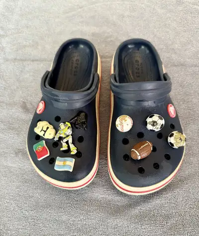 Crocs size 13 kids will all jibbitz, View more