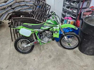 Good shape. Lots of spare parts. Stepson outgrew it. Fun little bike. Lots of spare parts. $1000 obo