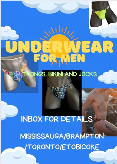 Briefs, thongs, Swimming suits and bikini $10 CAD Made and designed just I have this models Comforta...