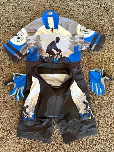 Weimostar Kids Cycling Jersey & Padded Shorts Set + Gloves (Age, View more