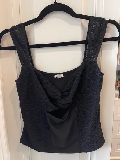 Garage Black Lace Top (Medium), View more
