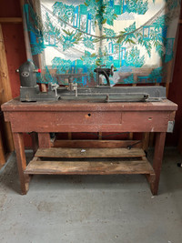 Older Lathe with Bench 