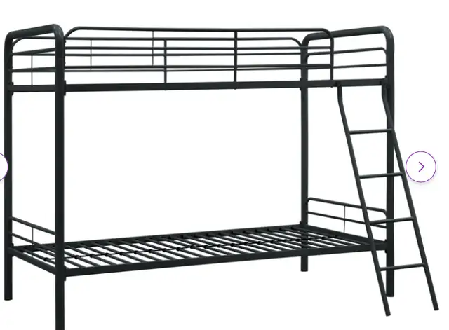 Black Metal Twin Bunk bed in Beds & Mattresses in Kingston - Image 5