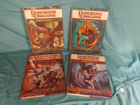 4 manuels / livres dongeons ans dragons