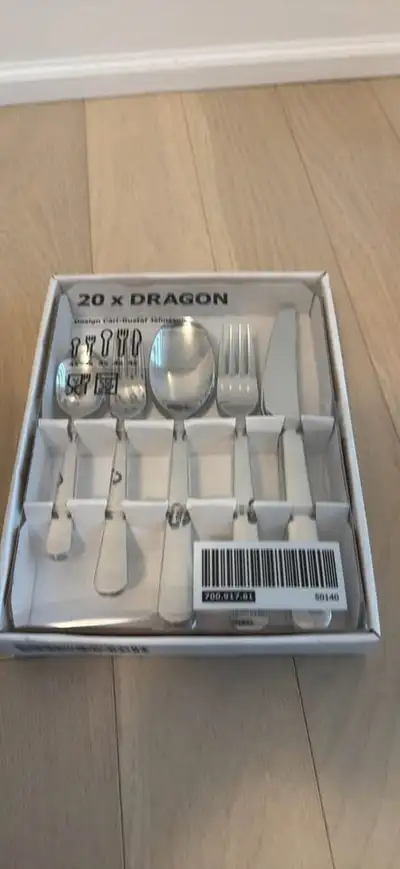 NEW IKEA Dragon 10 piece Stainless Steel Cutlery Set, View more