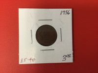 1936 Canada 1 Cent Coin