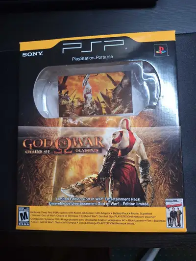 PSP 2000 Limited Edition God of War [Red] PSP Box Only, View more