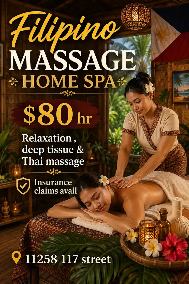 Filipino Massage Home Spa $80 hr 