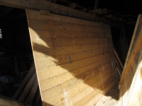 Wooden barn or garage doors