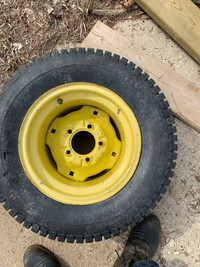 John Deere 318 rim with tire- needs tube
