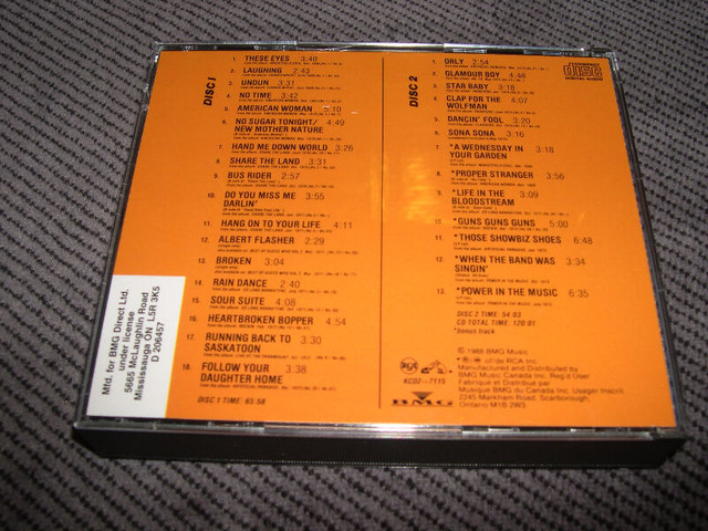 The Guess Who - Collection - coffret de 2 cds Rock dans CD, DVD et Blu-ray  à Ville de Montréal - Image 3