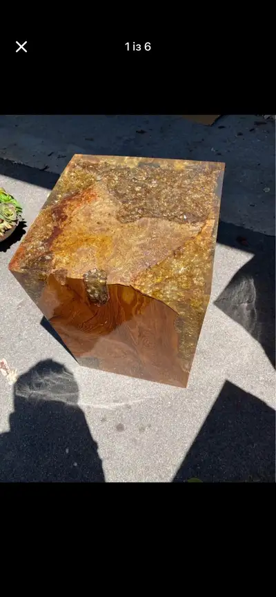 Wood Resin Accent Table, View more