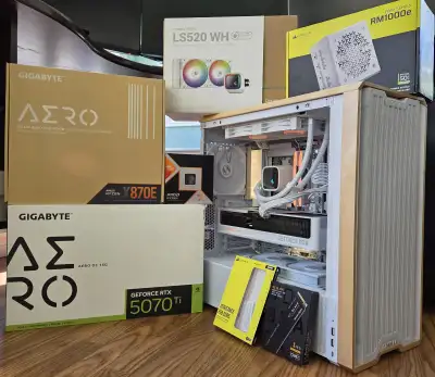 New White/Wood themed High End Gaming PC, View more