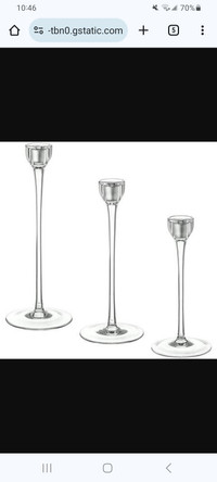 IKEA Blomster Glass Candlestick Holders