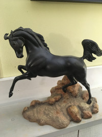 Rare Franklin Mint 'Fury' Black Stallion Sculpture 1992
