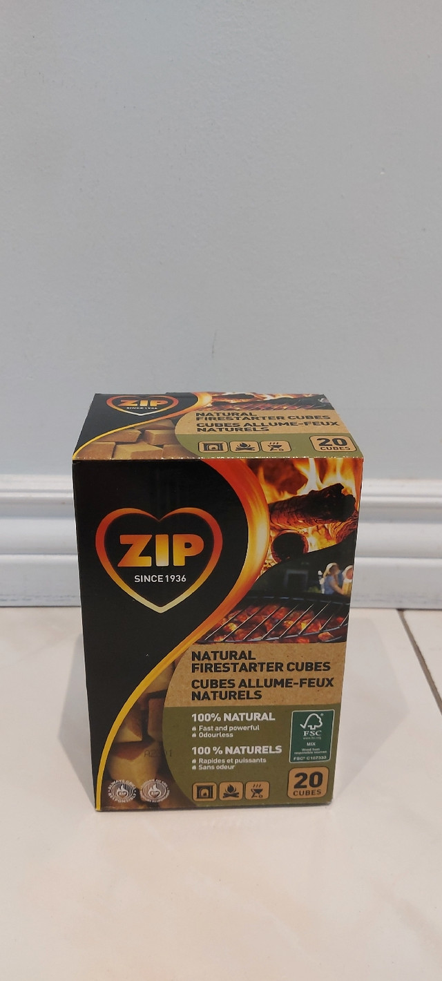 *Brand New*ZIP Fast and Clean Natural Firestarter 20 Cubes  in Fishing, Camping & Outdoors in Mississauga / Peel Region - Image 2