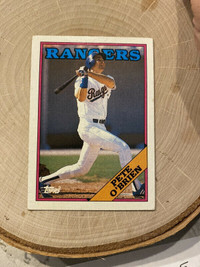 1988 Topps Texas Rangers Baseball Card #721 Pete O'Brien NM/MT.