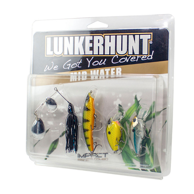(New) LUNKERHUNT Impact  Combo 16 piece Lure Set in Fishing, Camping & Outdoors in City of Toronto - Image 4
