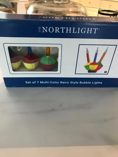 Christmas bubble lights New never removed from box 40.00