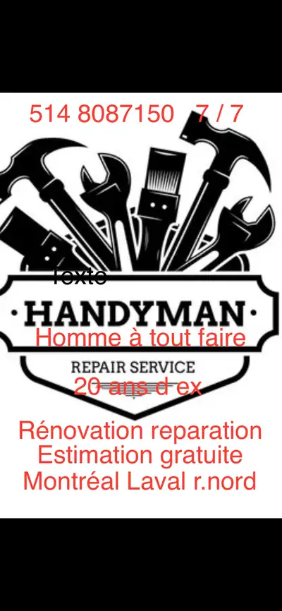 HANDYMAN   Homme à tout faire, View more