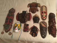 Collection de masques  authentiques