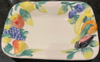 Vintage Italian Decorative Hand Painted Serving Platter