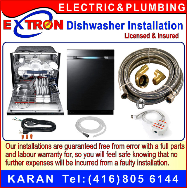 Fridge Water Line Installation, Dishwasher Installation ✔️ KARAN in Appliance Repair & Installation in Mississauga / Peel Region - Image 4