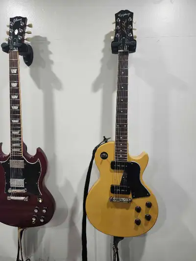 TV YELLOW LES PAUL JR WITH P90'S , View more