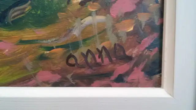 Antique listed Canadian artist landscape oil painting. in Arts & Collectibles in City of Toronto - Image 3