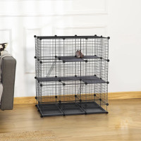 Rabbit Cage DIY Pet Playpen Small Animal Cage for Hedgehog Bunny