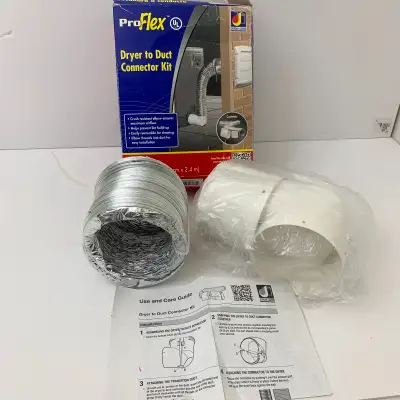 Dryer Vent Kit Duct Connector Flexible Hose Elbow ProFlex, View more