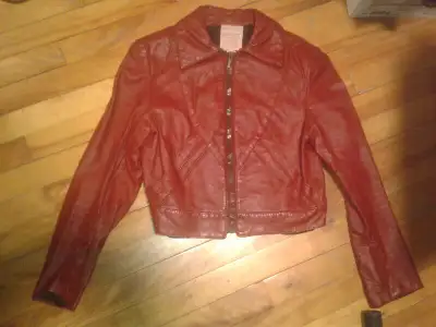 VTG leather jacket, View more