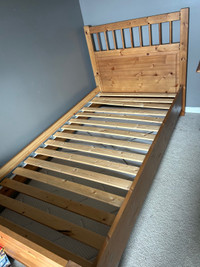 IKEA dresser and single bed frame