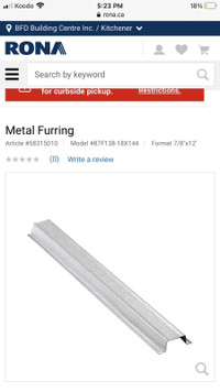 Furring channel fire/ sound drywall channel for sale
