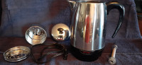 COFFEE MAKER-Vintage stainless steel -NEW IN BOX! (1970's)