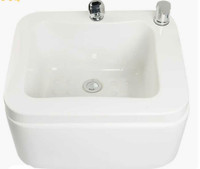 Pedicure Foot Spa, Acrylic Bucket with Shower and Faucet  - New 