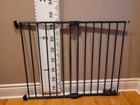 Metal top of stairs baby gate