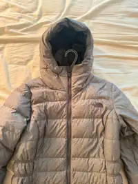 Small North Face manteau gris/ North Face grey parka jacket