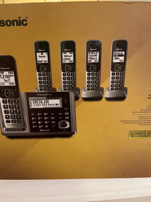 Panasonic cordless phone - 5 KXTG175 in Home Phones & Answering Machines in Mississauga / Peel Region - Image 3