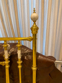 Brass and Marble bed Queen size